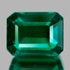 2.58 Ct. VVS Octagon Green Emerald Created Russia
