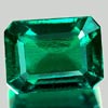1.87 Ct. VVS Octagon Green Emerald Created Russia