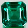 1.67 Ct. Vivid Green Emerald Created Octagon Shape Unheated
