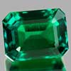 1.33 Ct. VVS Octagon Green Emerald Created Russia