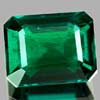2.36 Ct. VVS Octagon Green Emerald Created Russia