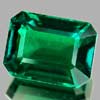 1.67 Ct. VVS Octagon Green Emerald Created Russia