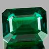 2.51 Ct. VVS Octagon Green Emerald Created Russia