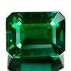 2.30 Ct. VVS Octagon Green Emerald Created Russia