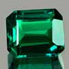 1.69 Ct. VVS Octagon Green Emerald Created Russia