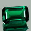 2.46 Ct. VVS Octagon Green Emerald Created Russia