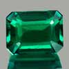 1.60 Ct. VVS Octagon Green Emerald Created Russia