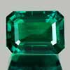 1.74 Ct. VVS Octagon Green Emerald Created Russia