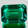 1.82 Ct. VVS Octagon Green Emerald Created Gem Russia