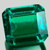 2.18 Ct. VVS Octagon Green Emerald Created Gem Russia