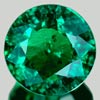 1.21 Ct. 7.1 Mm. Round Green Emerald Created Russia
