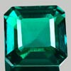 2.34 Ct. VVS Octagon Green Emerald Created Gem Russia