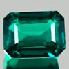 1.81 Ct. VVS Octagon Green Emerald Created Gem Russia