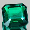 2.08 Ct. VVS Octagon Green Emerald Created Gem Russia