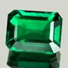2.15 Ct. VVS Octagon Green Emerald Created Russia 2.15 Ct. VVS Octagon Green Emerald Created Russia
