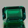 2.16 Ct. VVS Octagon Green Emerald Created Russia 2.16 Ct. VVS Octagon Green Emerald Created Russia