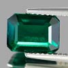 2.02 Ct. VVS Octagon Green Emerald Created Russia 2.02 Ct. VVS Octagon Green Emerald Created Russia