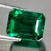 2.10 Ct. VVS Octagon Green Emerald Created Russia 2.10 Ct. VVS Octagon Green Emerald Created Russia