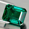 2.97 Ct. Alluring Green Emerald Created Octagon Cut Unheated