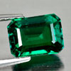 1.51 Ct. Alluring Green Emerald Created Octagon Cut Unheated