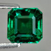 0.93 Ct. Octagon Shape Green Emerald Created Russia