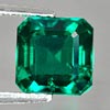 1.45 Ct. Attractive Octagon Cut Green Emerald Created Unheated 1.45 Ct. Attractive Octagon Cut Green Emerald Created Unheated