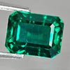 1.73 Ct. Attractive Octagon Cut Green Emerald Created Unheated 1.73 Ct. Attractive Octagon Cut Green Emerald Created Unheated