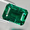 1.89 Ct. Attractive Octagon Cut Green Emerald Created Unheated 1.89 Ct. Attractive Octagon Cut Green Emerald Created Unheated