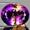 Unheated 31.83 Ct. Clean Hydrothermal Bi Color Ametrine