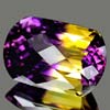31.10 Ct. Clean Hydrothermal Bi Color Ametrine Fancy Checkerboard Bolivia