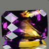 34.59 Ct. Clean Hydrothermal Bi Color Ametrine Octagon Checkerboard Bolivia