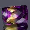 32.25 Ct. Clean Baguette Gem Bi Color Ametrine Unheated