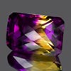 36.95 Ct. Clean Hydrothermal Bi Color Ametrine Octagon Checkerboard Unheated