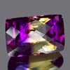 34.66 Ct. Clean Hydrothermal Bi Color Ametrine Baguette Checkerboard Unheated