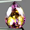 24.87 Ct. Clean Hydrothermal Bi Color Ametrine Pear Shape Unheated