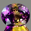 46.45 Ct. Clean Oval Hydrothermal Bi Color Ametrine Gem