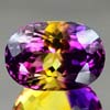 35.49 Ct. Clean Oval Hydrothermal Bi Color Ametrine Gem