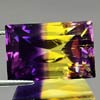 31.24 Ct. Clean Baguette Hydrothermal Bi Color Ametrine