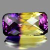 28.22 Ct. Clean Hydrothermal Bi Color Ametrine Octagon Checkerboard Unheated
