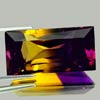 34.87 Ct. Clean Hydrothermal Bi Color Ametrine Baguette Shape Unheated