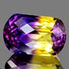 29.91 Ct. Clean Fancy Hydrothermal Bi Color Ametrine
