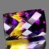 42.42 Ct. IF Baguette Hydrothermal Bi Color Ametrine