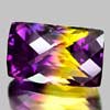 38.40 Ct. IF Baguette Hydrothermal Bi Color Ametrine