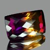 39.03 Ct. Clean Baguette Hydrothermal Bi Color Ametrine Gem