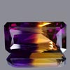 30.97 Ct. Clean Octagon Hydrothermal Bi Color Ametrine