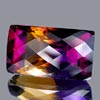 32.10 Ct. Clean Baguette Checkerboard Hydrothermal Bi Color Ametrine 32.10 Ct. Clean Baguette Checkerboard Hydrothermal Bi Color Ametrine