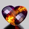 50.62 Ct. Clean Heart Hydrothermal Bi Color Ametrine