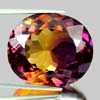 46.73 Ct. Clean Oval Hydrothermal Bi Color Ametrine Gem