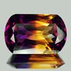 34.46 Ct. IF Fancy Shape Hydrothermal Bi Color Ametrine
