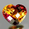 39.14 Ct. Clean Heart Checkerboard Hydrothermal Bi Color Ametrine Unheated
